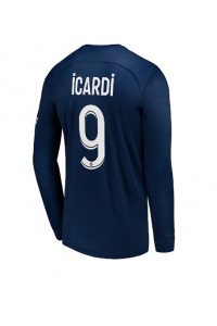 Paris Saint-Germain Mauro Icardi #9 Voetbaltruitje Thuis tenue 2022-23 Lange Mouw